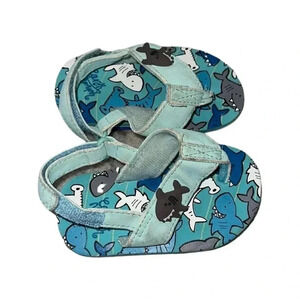 Earthnymph Blue Shark Thong Sandals Size XS/1